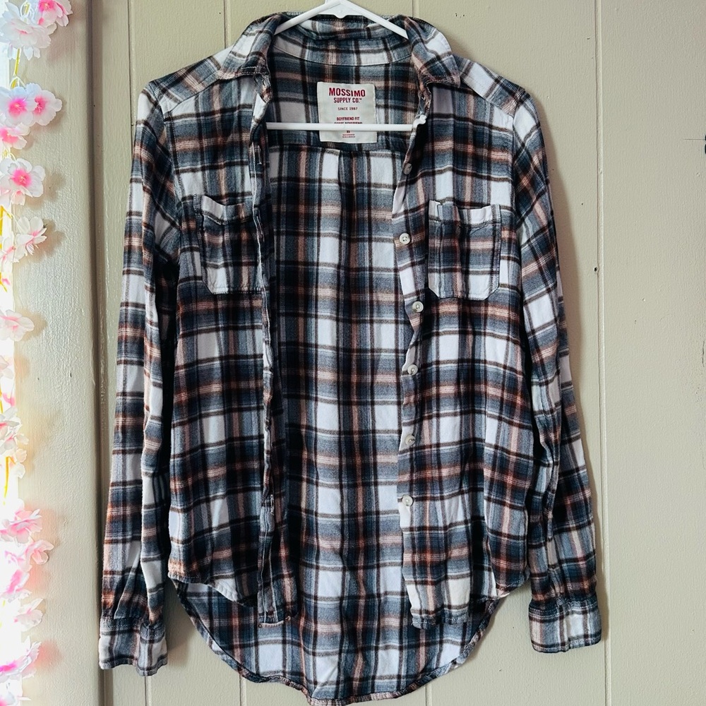 Mossimo Supply Co. Boyfriend Button Down Flannel Shirt
